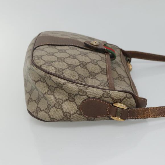 GUCCI GG Supreme Web Sherry Line Shoulder Bag Pvc Beige Red 89 02 032 - Picture 5 of 16